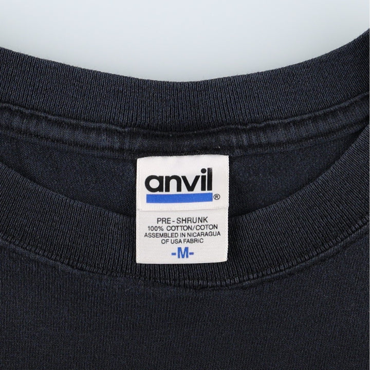 2000'S Anvil DEATH PROOF Skull Pattern Movie T-Shirt (Men's Size M) cotton black type Vintage Second Hand