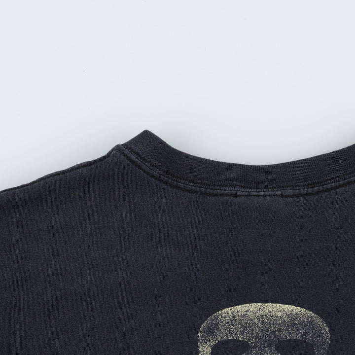 2000'S Anvil DEATH PROOF Skull Pattern Movie T-Shirt (Men's Size M) cotton black type Vintage Second Hand