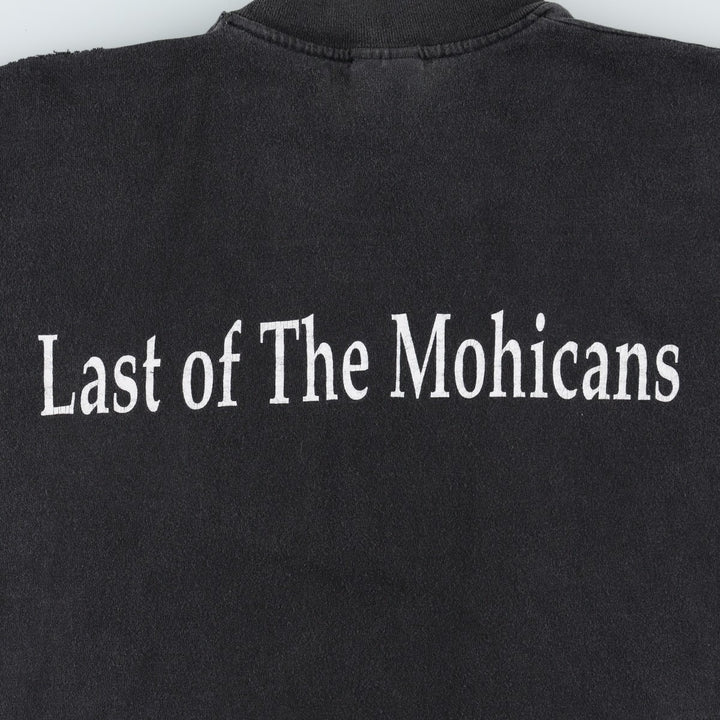 90'S Stedman The Last of the Mohicans Skull Pattern Movie T-Shirt Made in USA Men's XL Equivalent cotton black type Vintage Second Hand