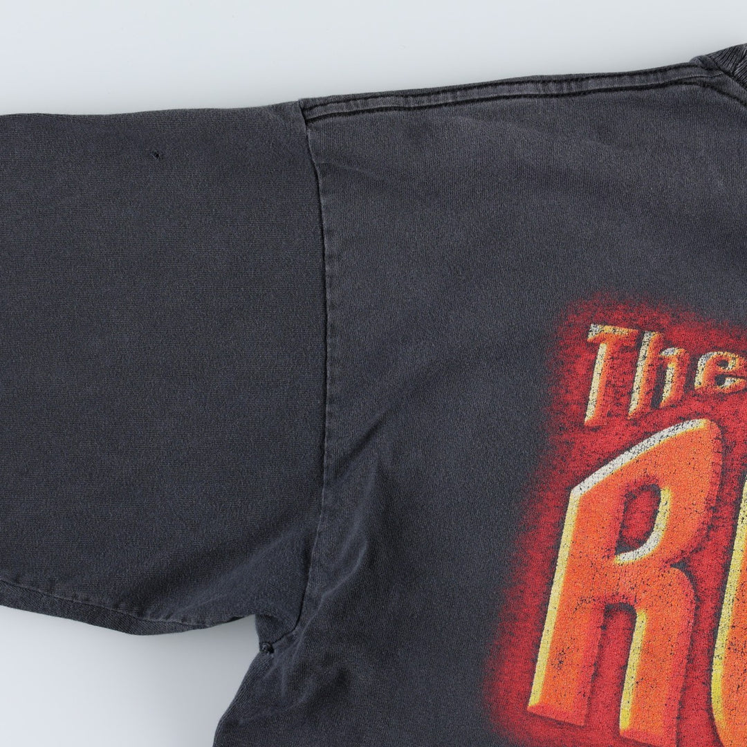 90'S WWF The Rock Pro Wrestling Sports Print T-Shirt, Men's Size M (Equivalent), Vintage unclear black type Vintage Second Hand