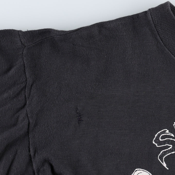 80s-90'S STURGIS BIKE WEEK Skull Pattern Motorcycle T-Shirt, Men's Size M (Equivalent), Vintage unclear black type Vintage Second Hand
