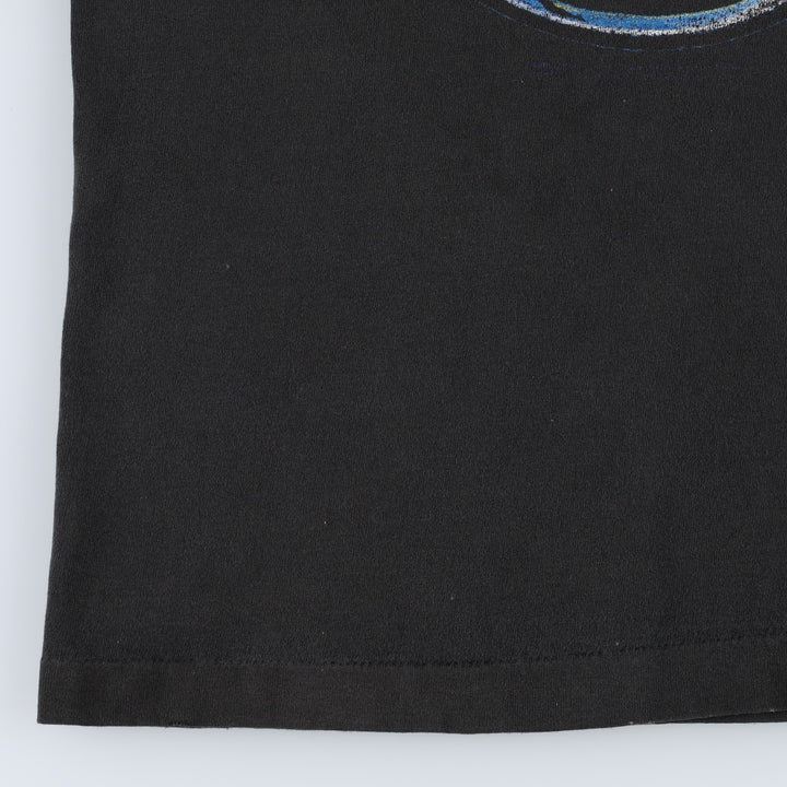 80s-90'S Genuine Chevrolet Skull Pattern Snake Pattern Python Pattern Advertising T-Shirt Men's Size S (approx.) unclear black type Vintage Second Hand