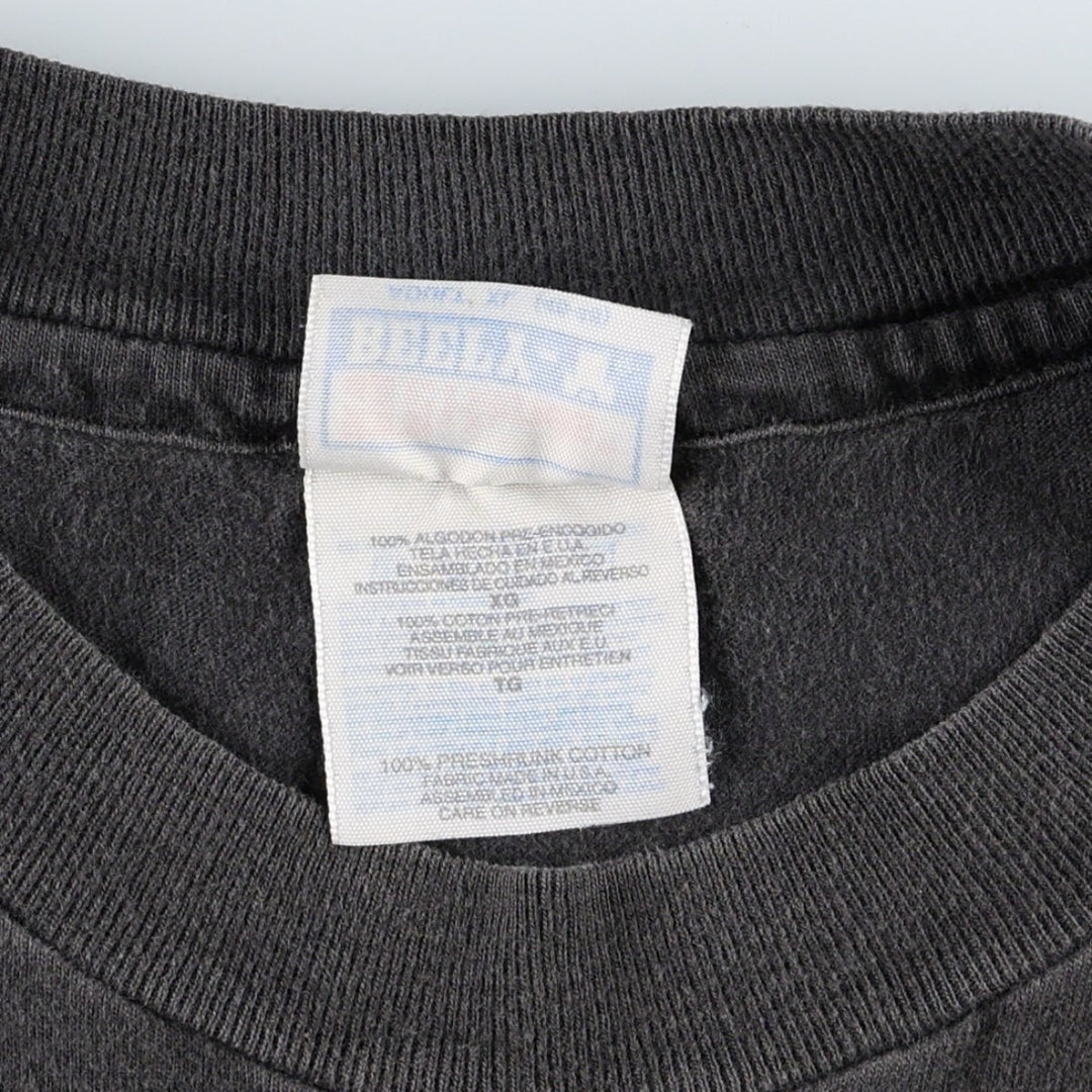 90'S Hanes Hannan's Machine Shop Advertising T-Shirt, Men's XL equivalent, Vintage cotton black type Vintage Second Hand