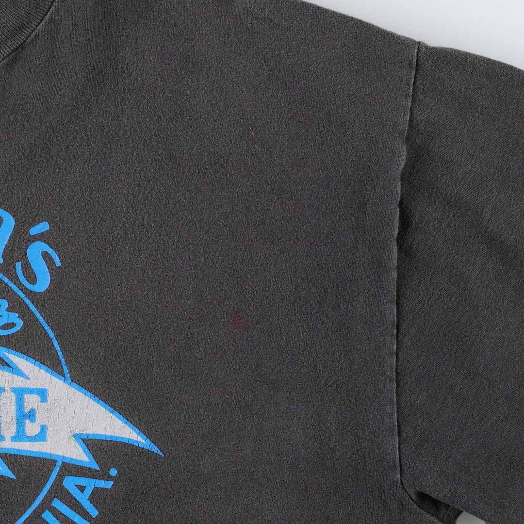 90'S Hanes Hannan's Machine Shop Advertising T-Shirt, Men's XL equivalent, Vintage cotton black type Vintage Second Hand