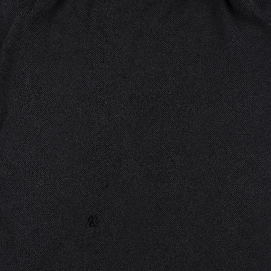 90'S Bad to the Bone Skull Pattern Fire Pattern Motorcycle T-Shirt (Men's Size M) unclear black type Vintage Second Hand