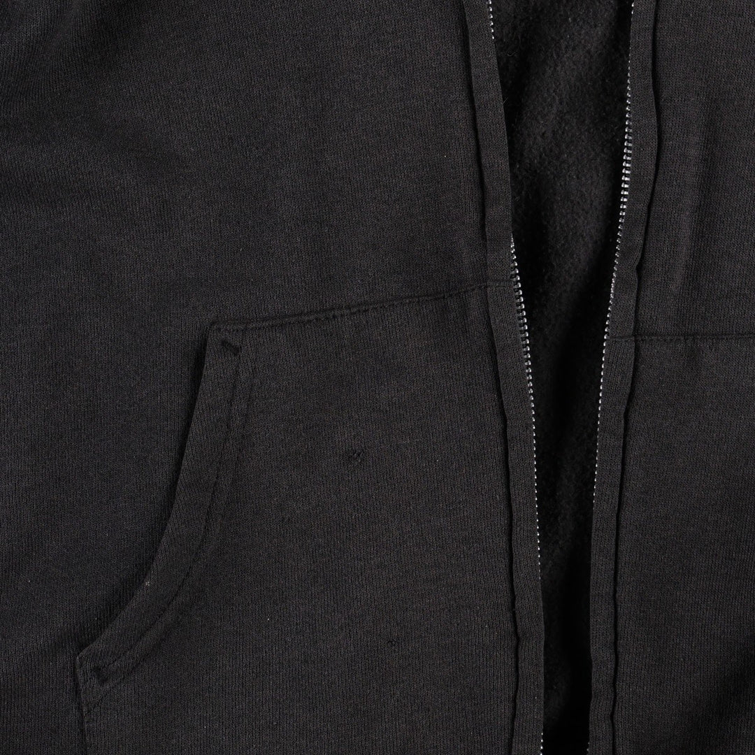 1980'S Hanes Blue Tag Harley-Davidson Full-Zip Sweatshirt Hoodie, Made in USA, Men's Size M (approx.) cotton black type Vintage Second Hand
