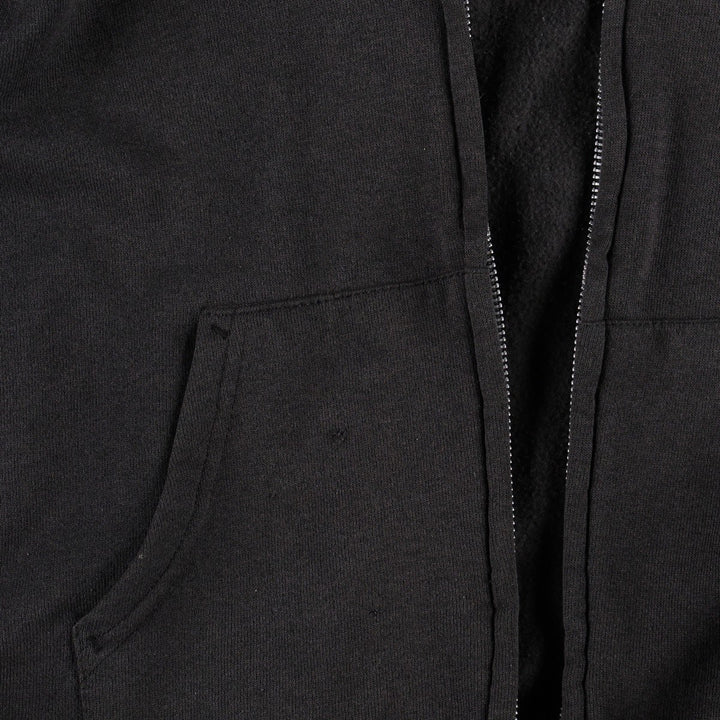 1980'S Hanes Blue Tag Harley-Davidson Full-Zip Sweatshirt Hoodie, Made in USA, Men's Size M (approx.) cotton black type Vintage Second Hand
