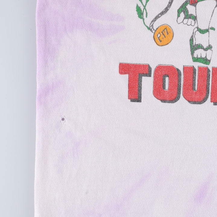 80s-90'S Crazy Shirt Jerry Garcia Tie-Dye Pattern JERRY GARCIA BAND TOUR Band T-Shirt Made in USA cotton purple type Vintage Second Hand