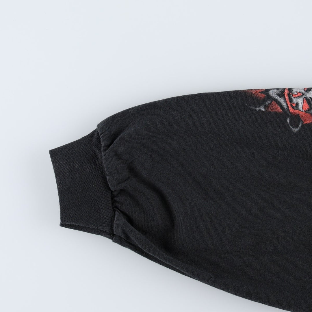 Big Size 2000'S Harley-Davidson Skull Pattern Eagle Motorcycle Long-Sleeve T-Shirt (Men's XXXXL equivalent) cotton black type Vintage Second Hand