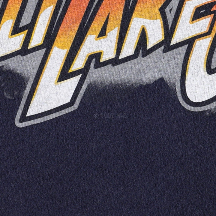 2000'S Harley-Davidson Fire Pattern Motorcycle Long-Sleeve T-Shirt (Men's Size L) unclear navy blue type Vintage Second Hand