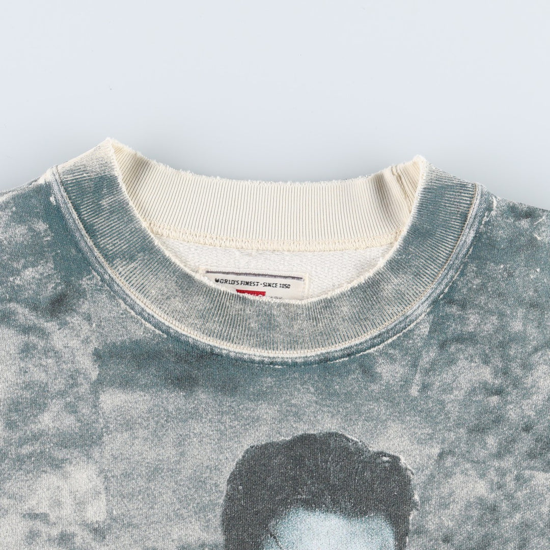 80s-90'S Levi's Nick Kamen all-over print sweatshirt, men's size S (approx.) unclear Beige type Vintage Second Hand