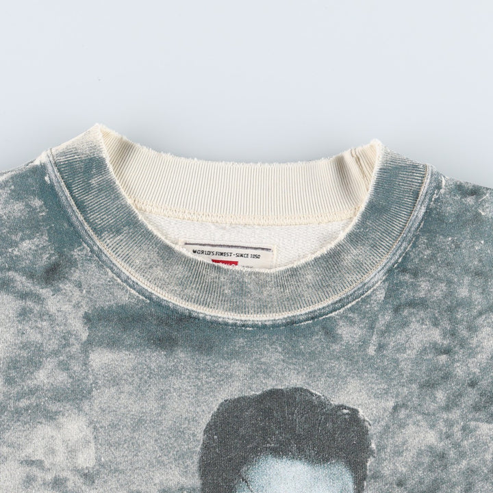 80s-90'S Levi's Nick Kamen all-over print sweatshirt, men's size S (approx.) unclear Beige type Vintage Second Hand