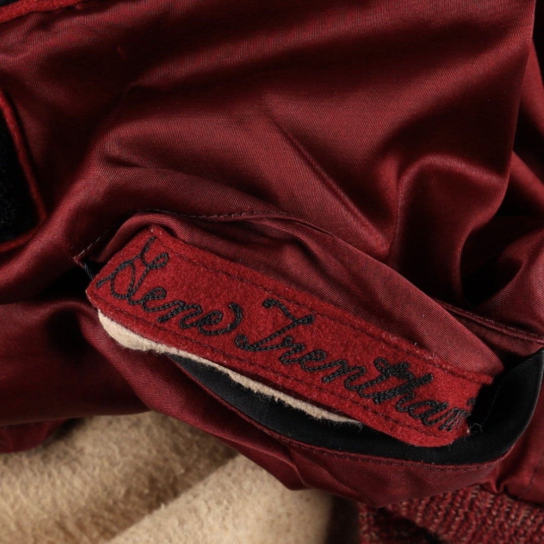 1960'S Marshall Gamemaster Varsity Jacket/Award Jacket - Men's Size M (Equivalent) - Vintage unclear burgundy type Vintage Second Hand