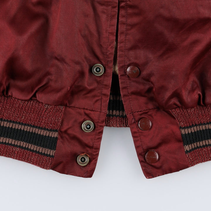1960'S Marshall Gamemaster Varsity Jacket/Award Jacket - Men's Size M (Equivalent) - Vintage unclear burgundy type Vintage Second Hand