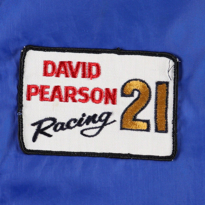 1960s-1970'S Kentuckiana Apparel Ford racing jacket with American flag pattern, men's size S (approx.), vintage. unclear blue type Vintage Second Hand