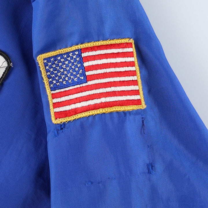 1960s-1970'S Kentuckiana Apparel Ford racing jacket with American flag pattern, men's size S (approx.), vintage. unclear blue type Vintage Second Hand