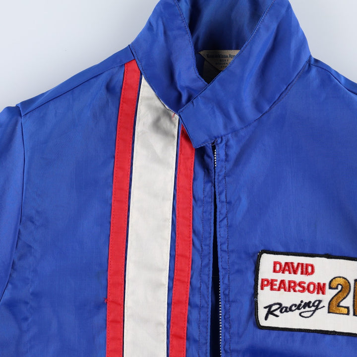 1960s-1970'S Kentuckiana Apparel Ford racing jacket with American flag pattern, men's size S (approx.), vintage. unclear blue type Vintage Second Hand