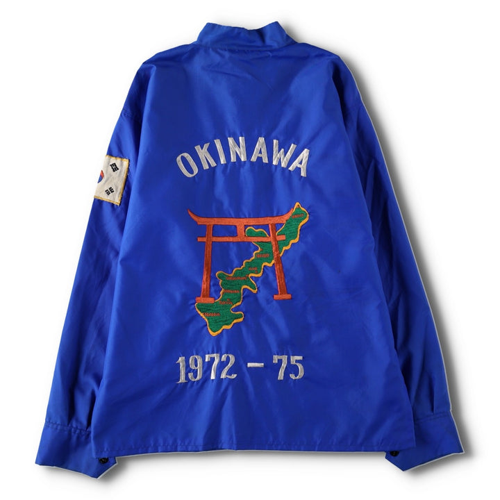 1970'S TOGUCHI Souvenir Jacket, Men's Size M (approx.), Vintage unclear blue type Vintage Second Hand