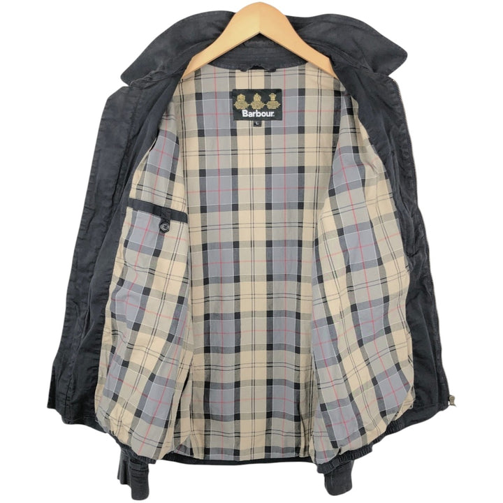 2000'S Barbour 3-Warrant Swing Top Sport Jacket, Men's Size L (approx.) cotton black type Vintage Second Hand