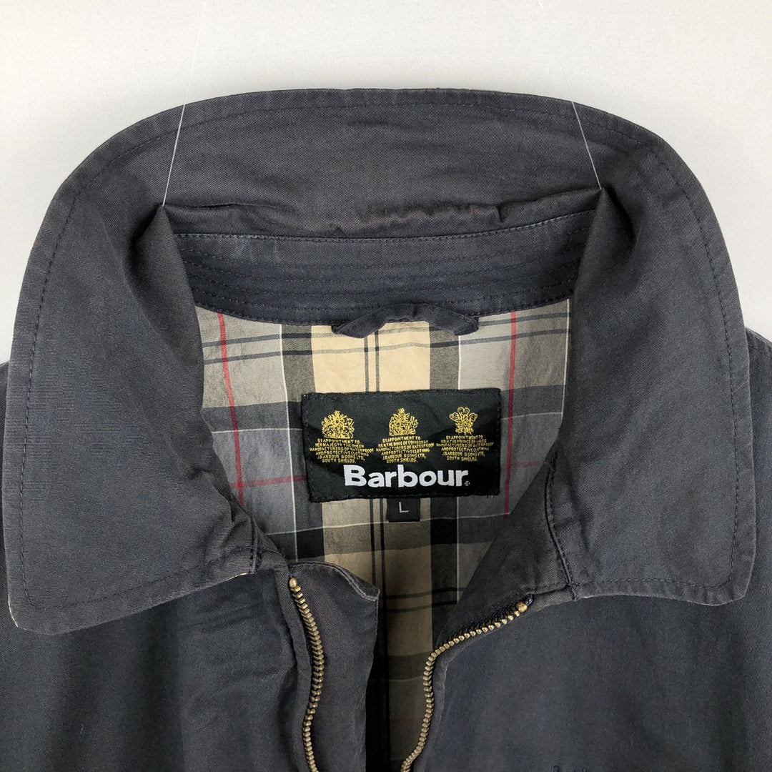 2000'S Barbour 3-Warrant Swing Top Sport Jacket, Men's Size L (approx.) cotton black type Vintage Second Hand