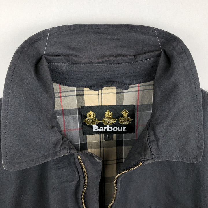 2000'S Barbour 3-Warrant Swing Top Sport Jacket, Men's Size L (approx.) cotton black type Vintage Second Hand