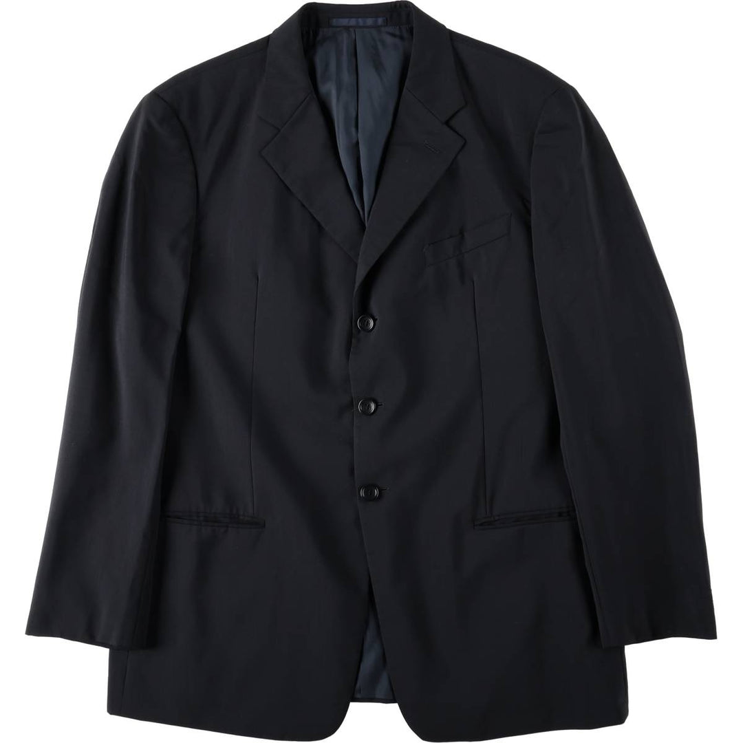 Armani ARMANI COLLEZIONI wool tailored jacket, men's size L wool navy blue type Vintage Second Hand