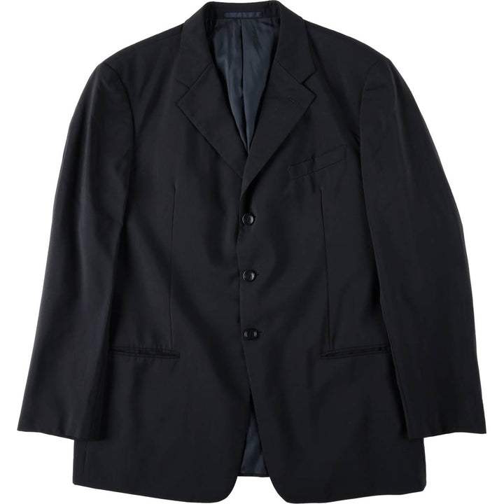 Armani ARMANI COLLEZIONI wool tailored jacket, men's size L wool navy blue type Vintage Second Hand