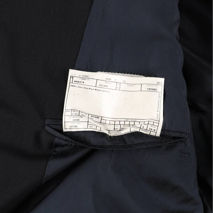 Armani ARMANI COLLEZIONI wool tailored jacket, men's size L wool navy blue type Vintage Second Hand
