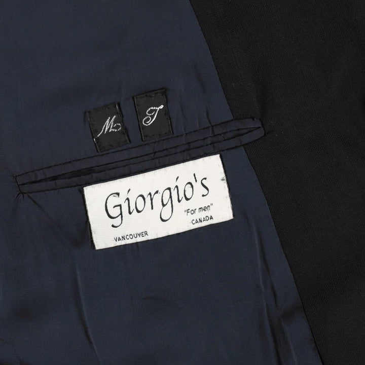 Armani ARMANI COLLEZIONI wool tailored jacket, men's size L wool navy blue type Vintage Second Hand
