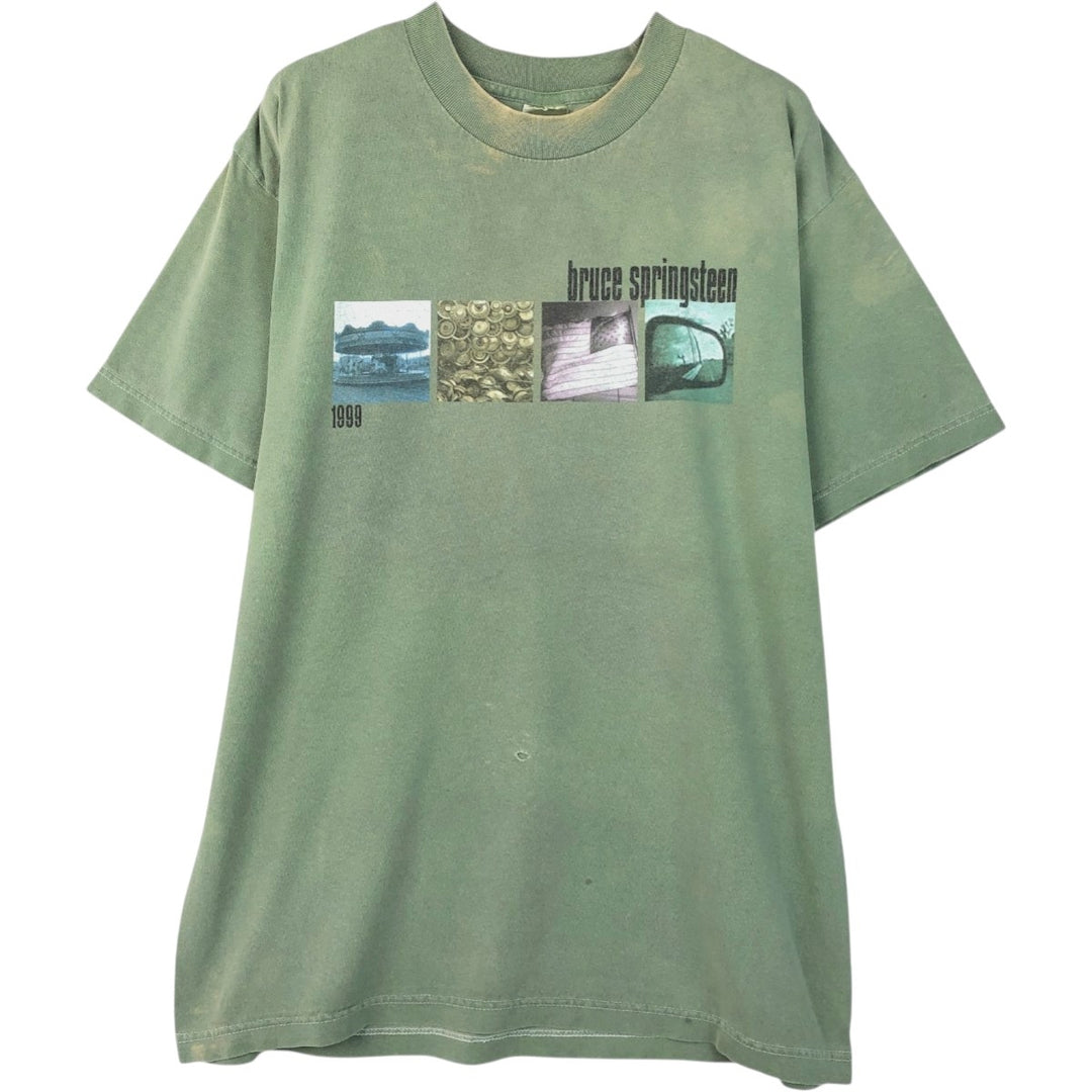 Murina Bruce Springsteen Band T-shirt, Made in USA, Men's Size M cotton Khaki type Vintage Second Hand