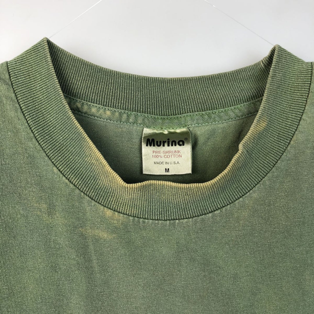 Murina Bruce Springsteen Band T-shirt, Made in USA, Men's Size M cotton Khaki type Vintage Second Hand