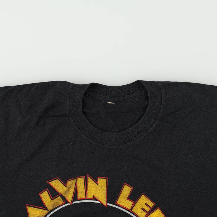 80'S ALVIN LEE Band T-shirt, Men's XL equivalent, Vintage unclear black type Vintage Second Hand