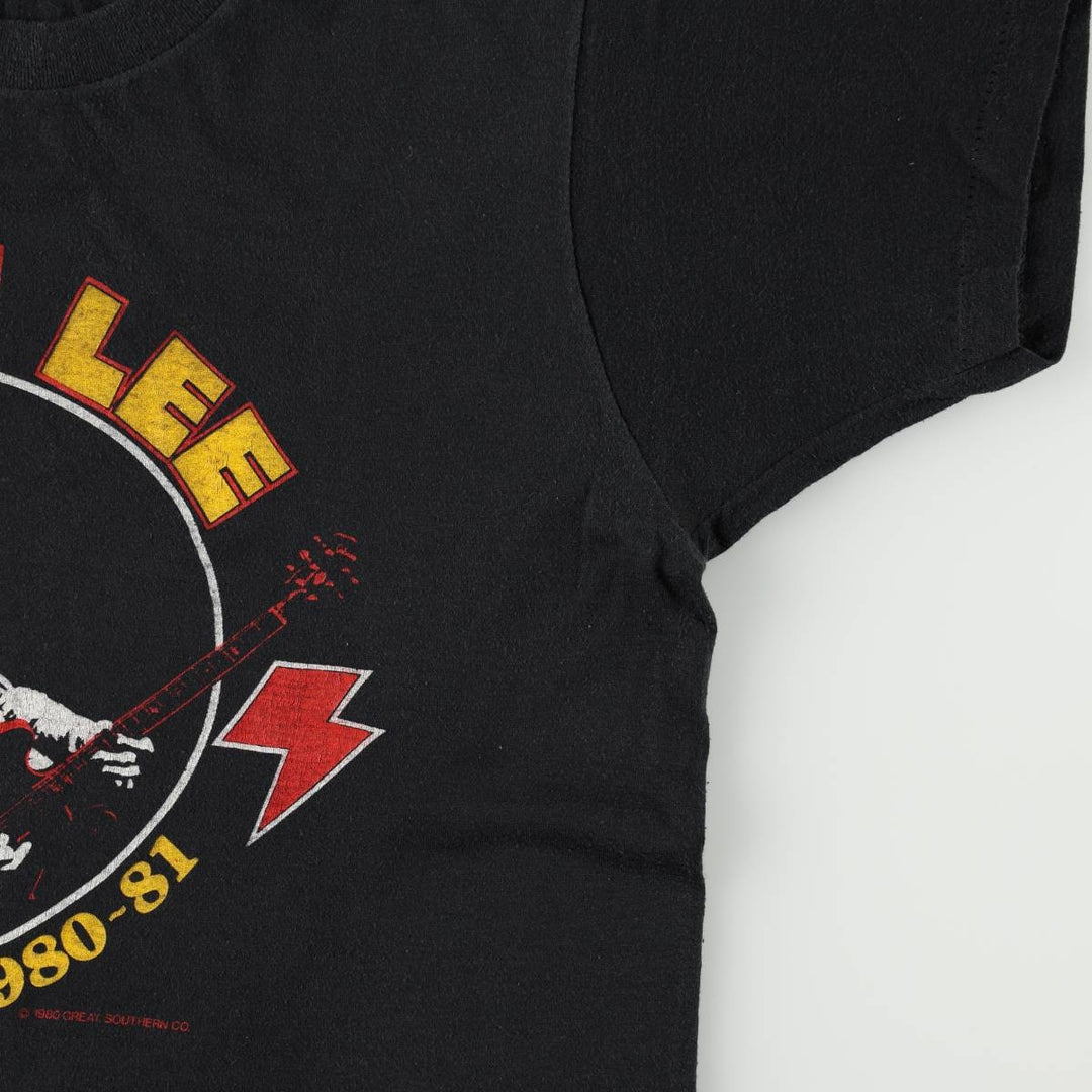 80'S ALVIN LEE Band T-shirt, Men's XL equivalent, Vintage unclear black type Vintage Second Hand