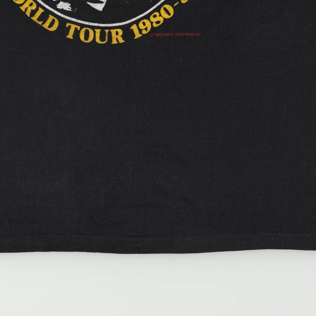 80'S ALVIN LEE Band T-shirt, Men's XL equivalent, Vintage unclear black type Vintage Second Hand