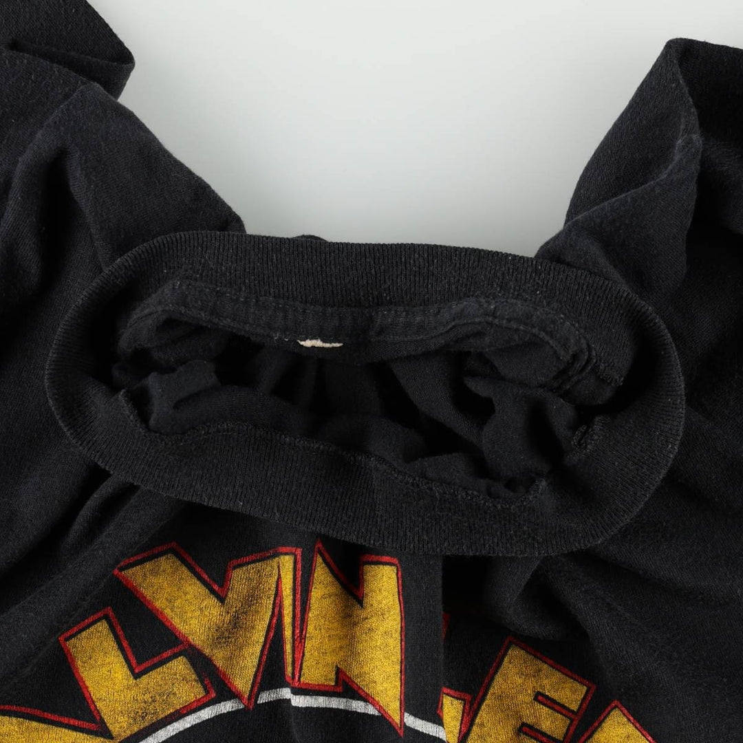 80'S ALVIN LEE Band T-shirt, Men's XL equivalent, Vintage unclear black type Vintage Second Hand