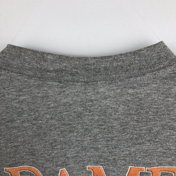 2000'S Harley-Davidson Motorcycle Fire Pattern Long-Sleeve T-Shirt (Men's Size M) unclear gray type Vintage Second Hand