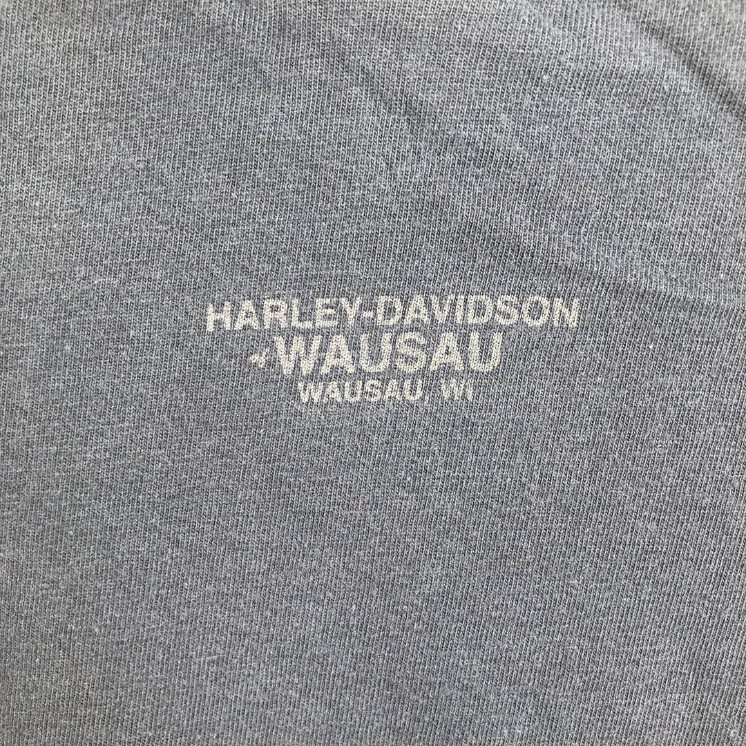 Harley-Davidson Tribal Motorcycle Long-Sleeve T-Shirt (Men's Size L) unclear black type Vintage Second Hand