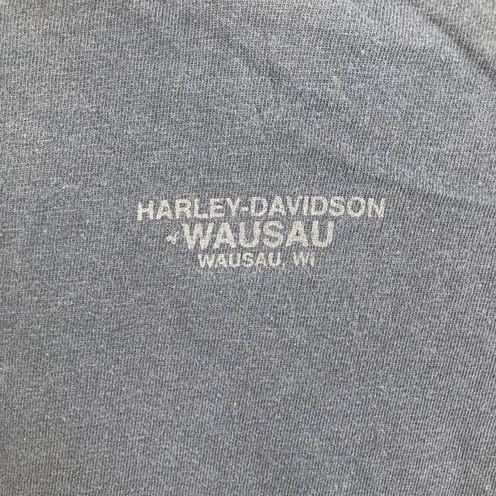 Harley-Davidson Tribal Motorcycle Long-Sleeve T-Shirt (Men's Size L) unclear black type Vintage Second Hand