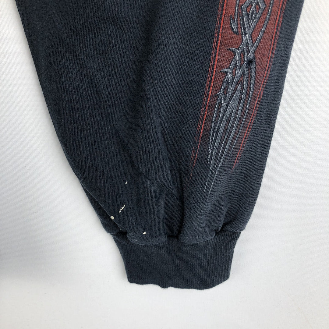 Harley-Davidson Tribal Motorcycle Long-Sleeve T-Shirt (Men's Size L) unclear black type Vintage Second Hand