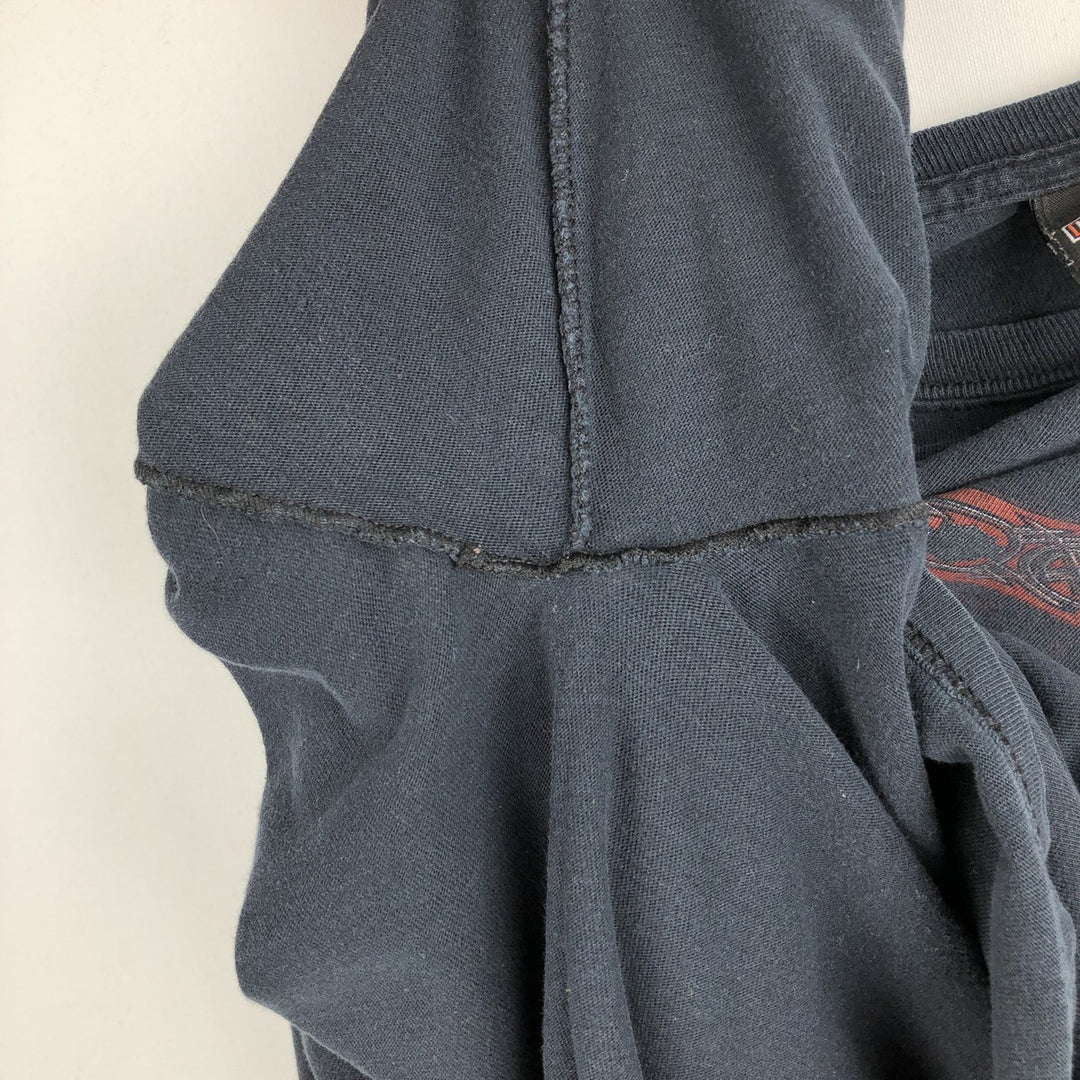 Harley-Davidson Tribal Motorcycle Long-Sleeve T-Shirt (Men's Size L) unclear black type Vintage Second Hand