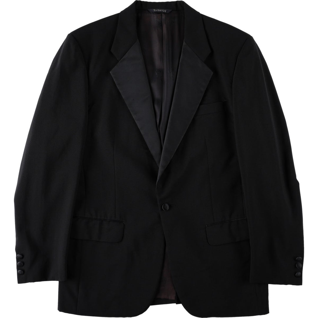Burberry's wool tailored jacket, men's size XL. wool black type Vintage Second Hand