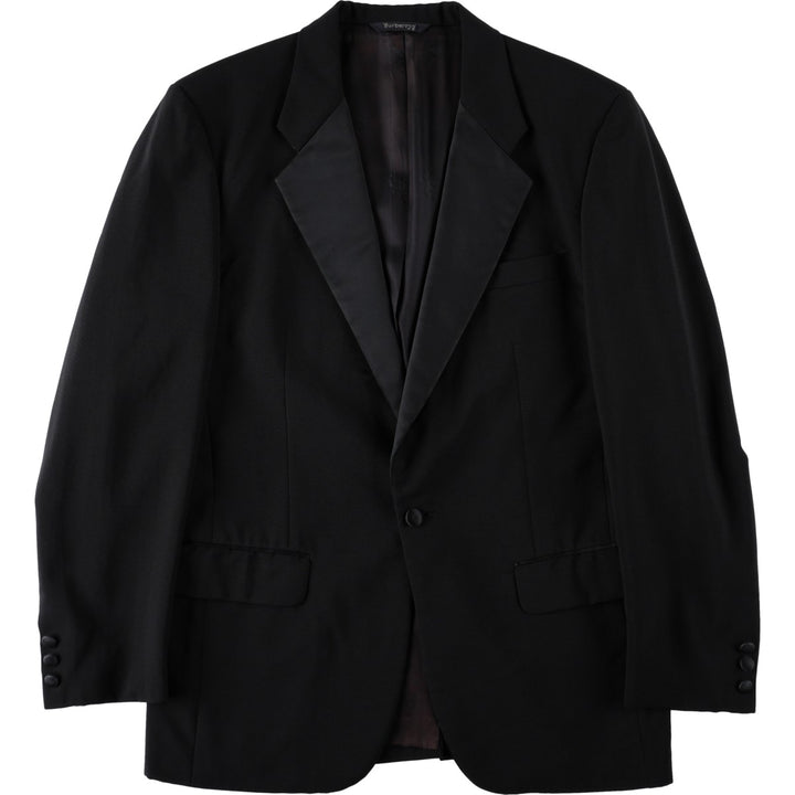 Burberry's wool tailored jacket, men's size XL. wool black type Vintage Second Hand
