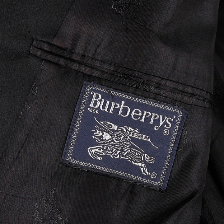 Burberry's wool tailored jacket, men's size XL. wool black type Vintage Second Hand