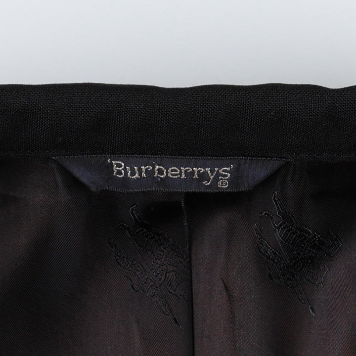 Burberry's wool tailored jacket, men's size XL. wool black type Vintage Second Hand
