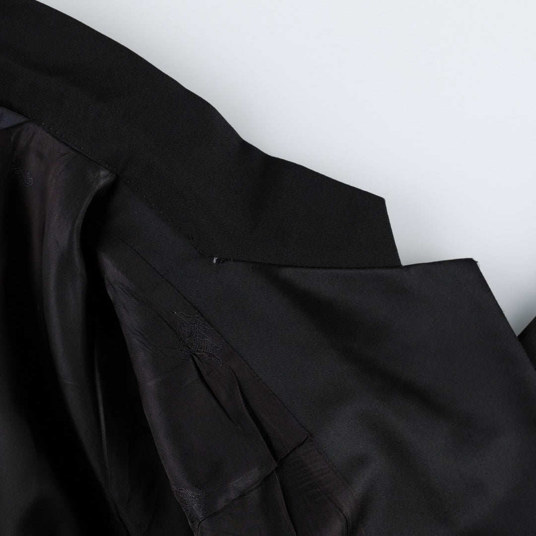 Burberry's wool tailored jacket, men's size XL. wool black type Vintage Second Hand