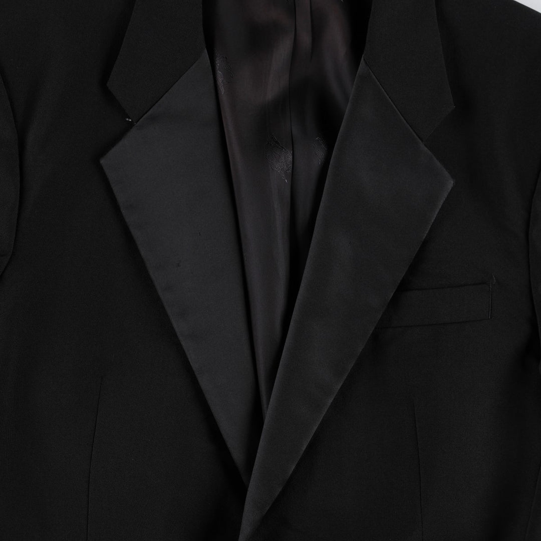 Burberry's wool tailored jacket, men's size XL. wool black type Vintage Second Hand