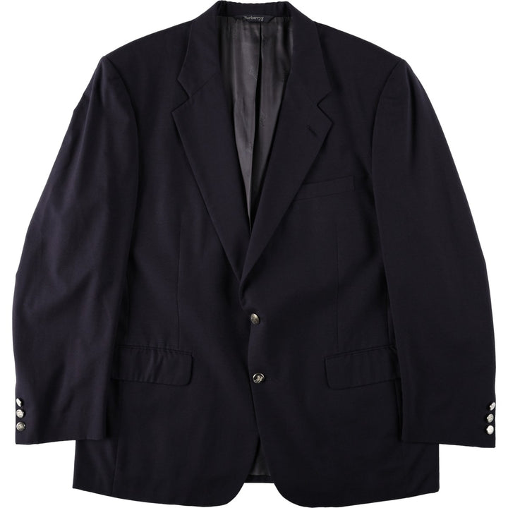 Burberry's navy blazer, tailored jacket, men's size XL. wool navy blue type Vintage Second Hand