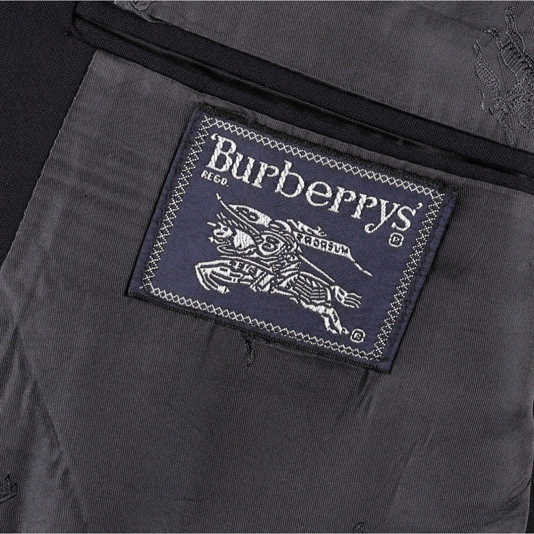 Burberry's navy blazer, tailored jacket, men's size XL. wool navy blue type Vintage Second Hand