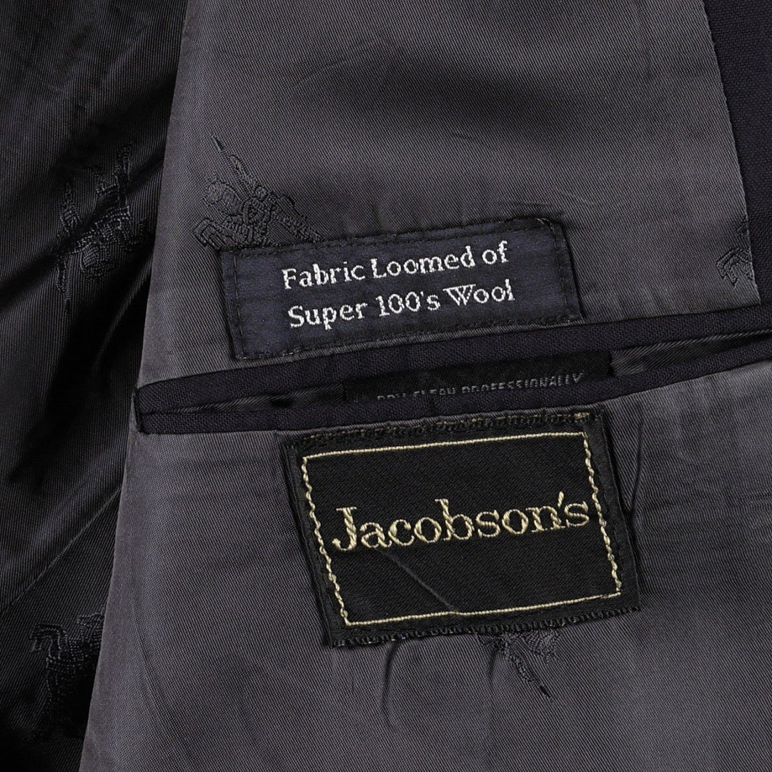 Burberry's navy blazer, tailored jacket, men's size XL. wool navy blue type Vintage Second Hand