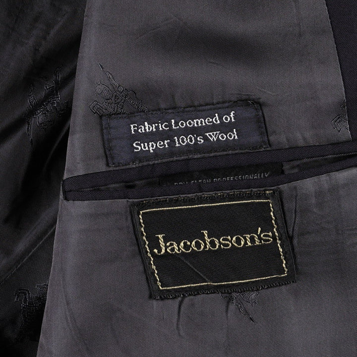 Burberry's navy blazer, tailored jacket, men's size XL. wool navy blue type Vintage Second Hand